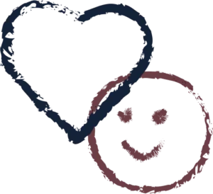 heart smiley pattern